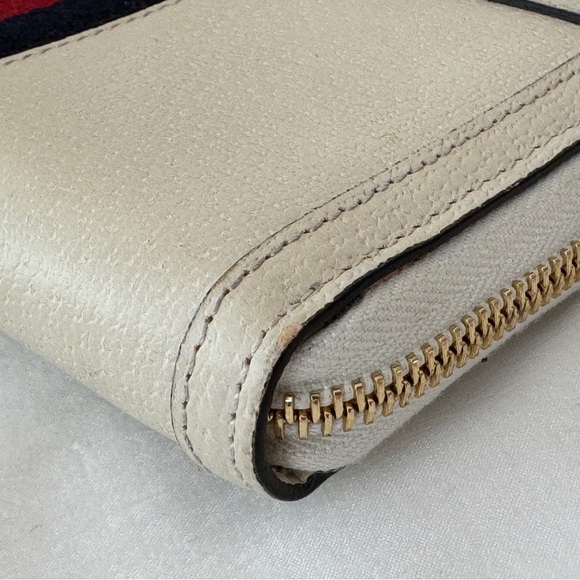 Gucci GG Ophidia Long Zip Around Wallet Ivory/White - Picture 5 of 14